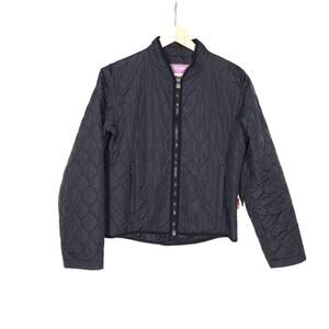 Burton Womens Coat Small Black Quilted Zip Up Pockets Lightweight Warm Jacket